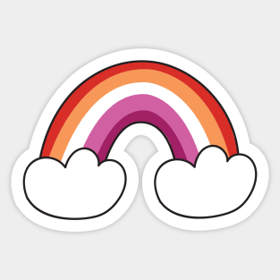 Lesbian pride flag Sticker